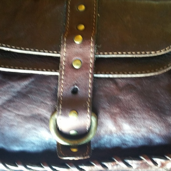 Mania Brown Leather Tote - Picture 6 of 9